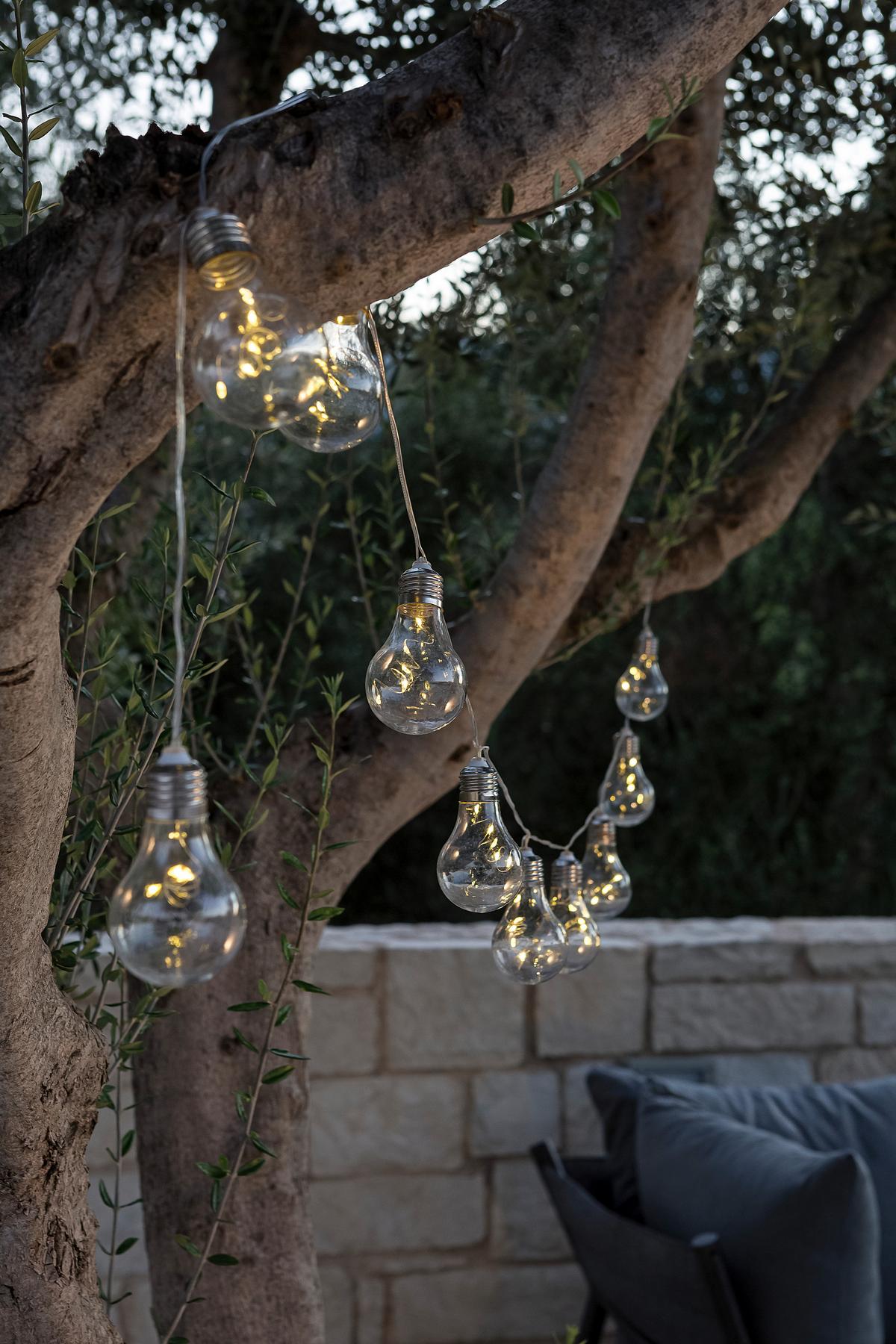 LAMPA SOLARNA KARL - czarny/przezroczysty, Lifestyle, tworzywo sztuczne/metal (380cm) - Ambia Garden