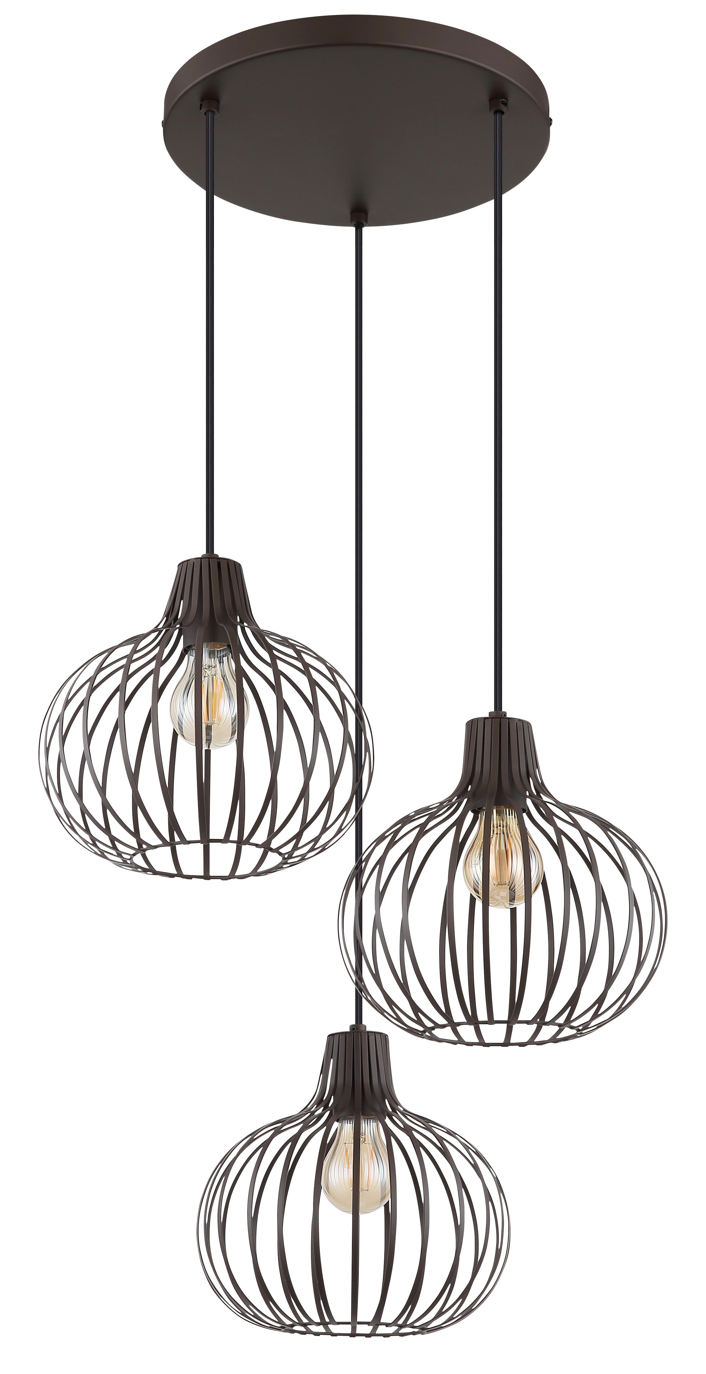 LAMPA WISZĄCA 33379311  MATEO - kolor rdzawy/czarny, Konventionell, tworzywo sztuczne/metal (50/120cm) - Globo