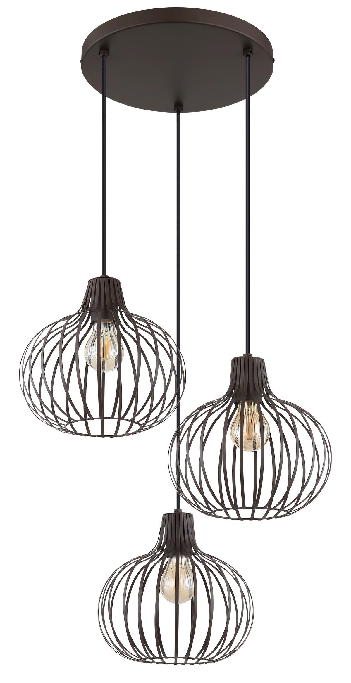 LAMPA WISZĄCA 33379311  MATEO - kolor rdzawy/czarny, Konventionell, tworzywo sztuczne/metal (50/120cm) - Globo