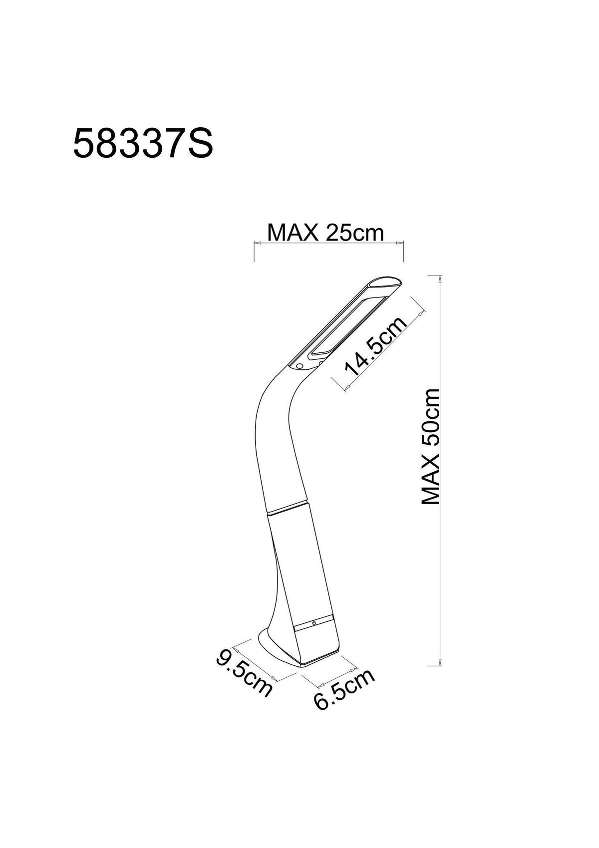 Led Stolna Svjetiljka Sophie - Design (25/6.5/50cm) - Globo