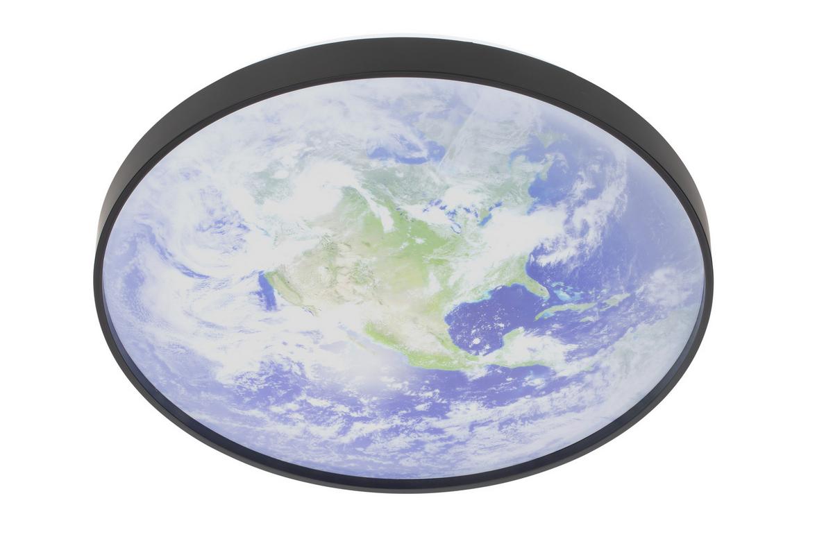 LAMPA SUFITOWA LED EARTH *SBN* - opal, Trend, tworzywo sztuczne/metal (49/10cm) - Novel