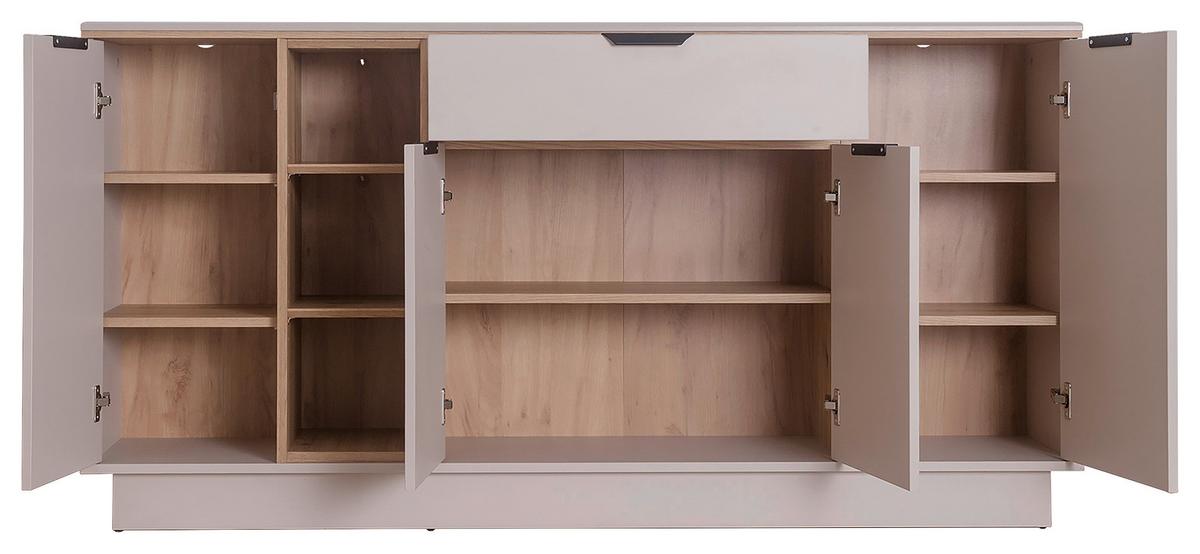 Komoda Darius - kašmir/hrast Artisan, Trend, drvni materijal/metal (171,4/87,4/37cm) - Modern Living