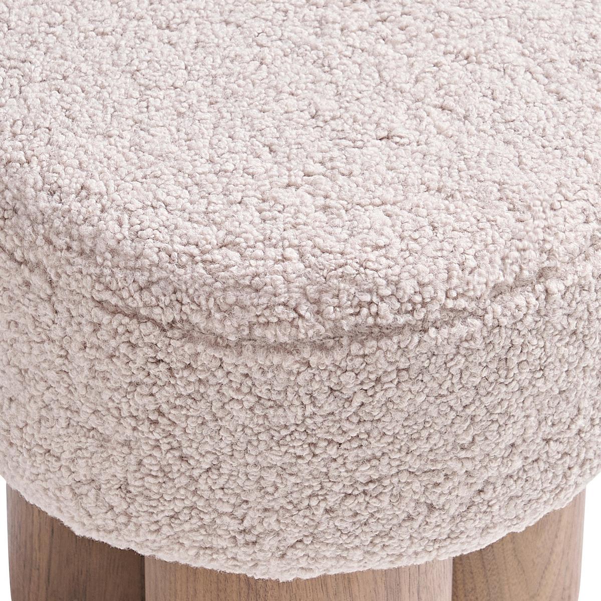 Tabure Japandi 2, Barva Oreha, Rjava, Pravi Les - barva oreha/rjava, Moderno, tekstil/leseni material (50/49/50cm) - Livetastic