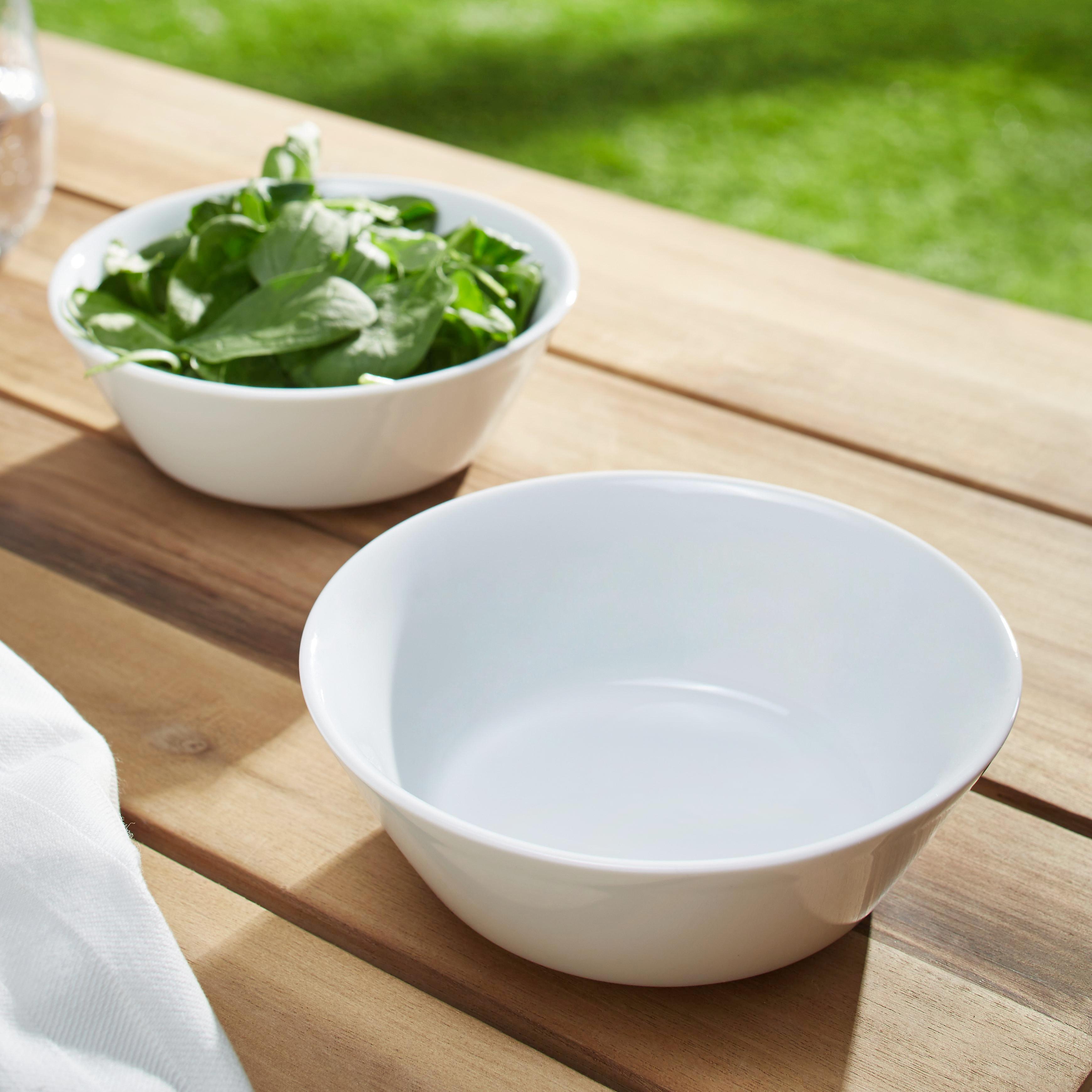 Schüssel aus Porzellan 2-teilig ''New Fresh'' - Weiß, MODERN (17/8cm) - Vivo