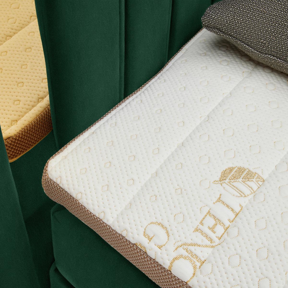 PAT BOXSPRING MINOLA GOLD EXKLUZIV - verde pădure, Konventionell, textil (180/200cm) - Premium Living