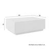TABLE BASSE MARCEL - Beige, MODERN, matériau en bois (120/35/80cm) - Bessagi Home