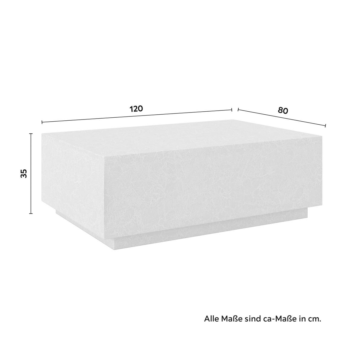 Măsuță de cafea MARCEL - bej, Modern, material pe bază de lemn (120/35/80cm) - Bessagi Home