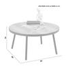 SOFFBORD PARKER -BASED- - svart/naturfärgad, Lifestyle, metall/trämaterial (80/40cm) - Based