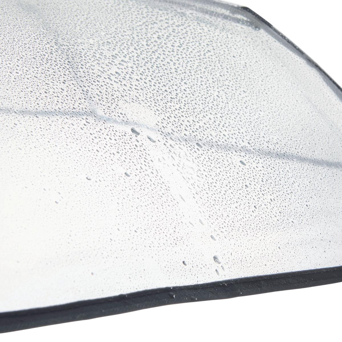 Regenschirm Livia S Transparent - Transparent/Schwarz, Modern, Kunststoff/Metall (98cm) - Mömax