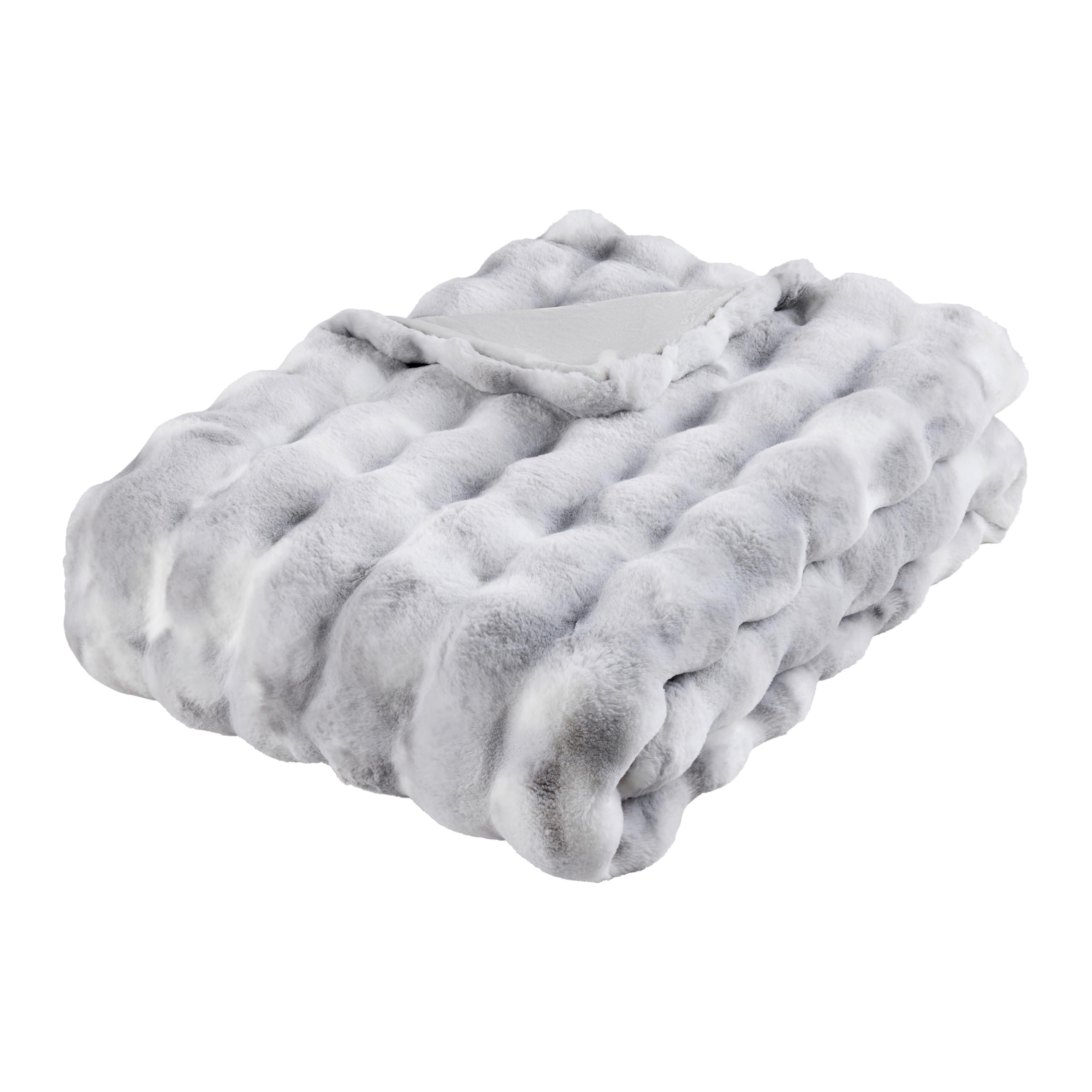 Felldecke Svea Grau ca. 140x200cm - Grau, Textil (140/200cm) - Premium Living