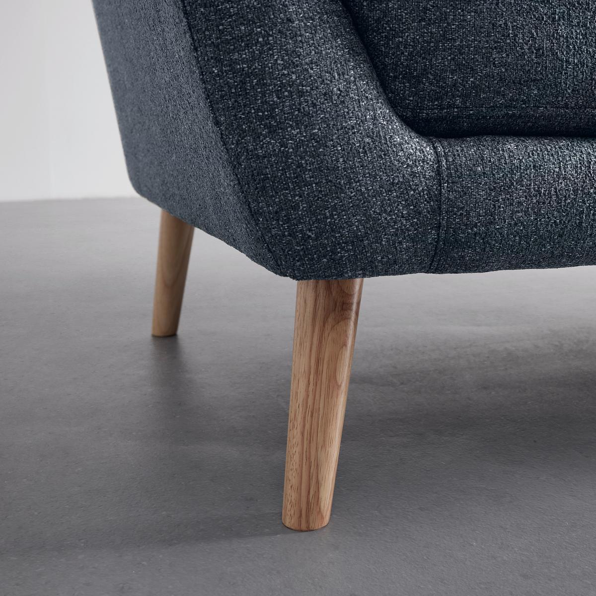 Sofa Lory Dunkelgrau Webstoff - Dunkelgrau/Naturfarben, MODERN, Holz/Textil (170/78/86cm) - Bessagi Home