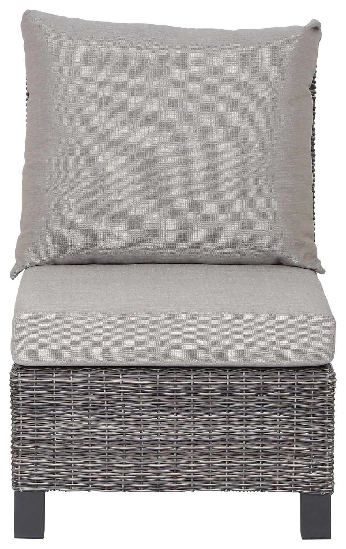 Loungegarnitur Corido Grau - Grau, Basics, Keramik/Kunststoff (83/103/160cm) - Siena Garden