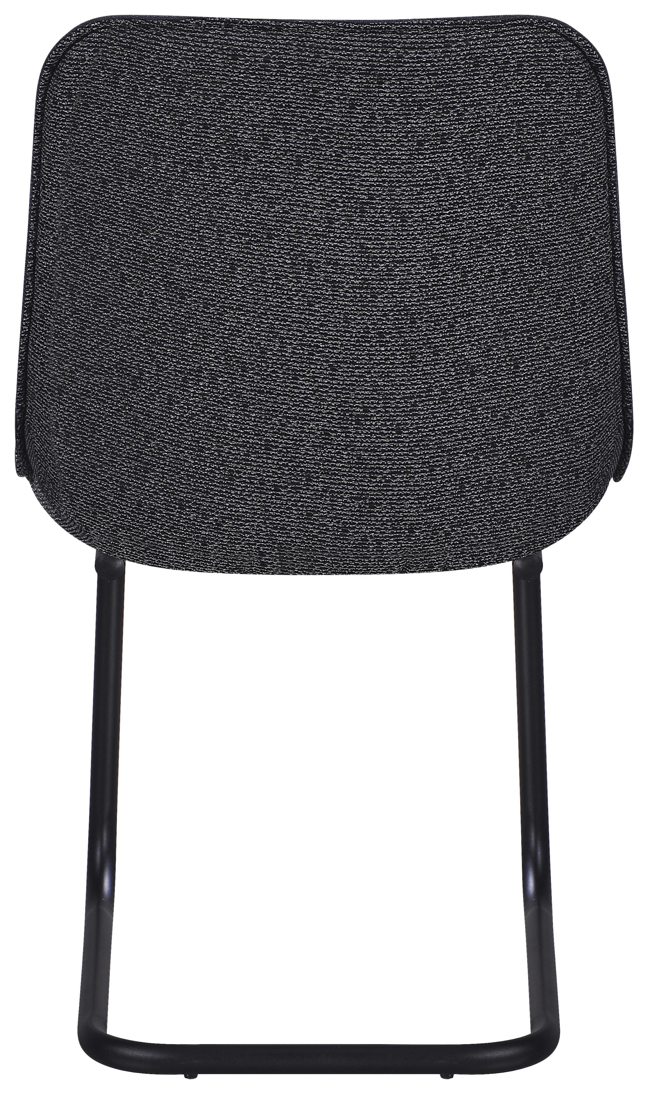 STOL NOVA - grå/svart, Modern, metall/textil (57/51/85cm) - Mömax