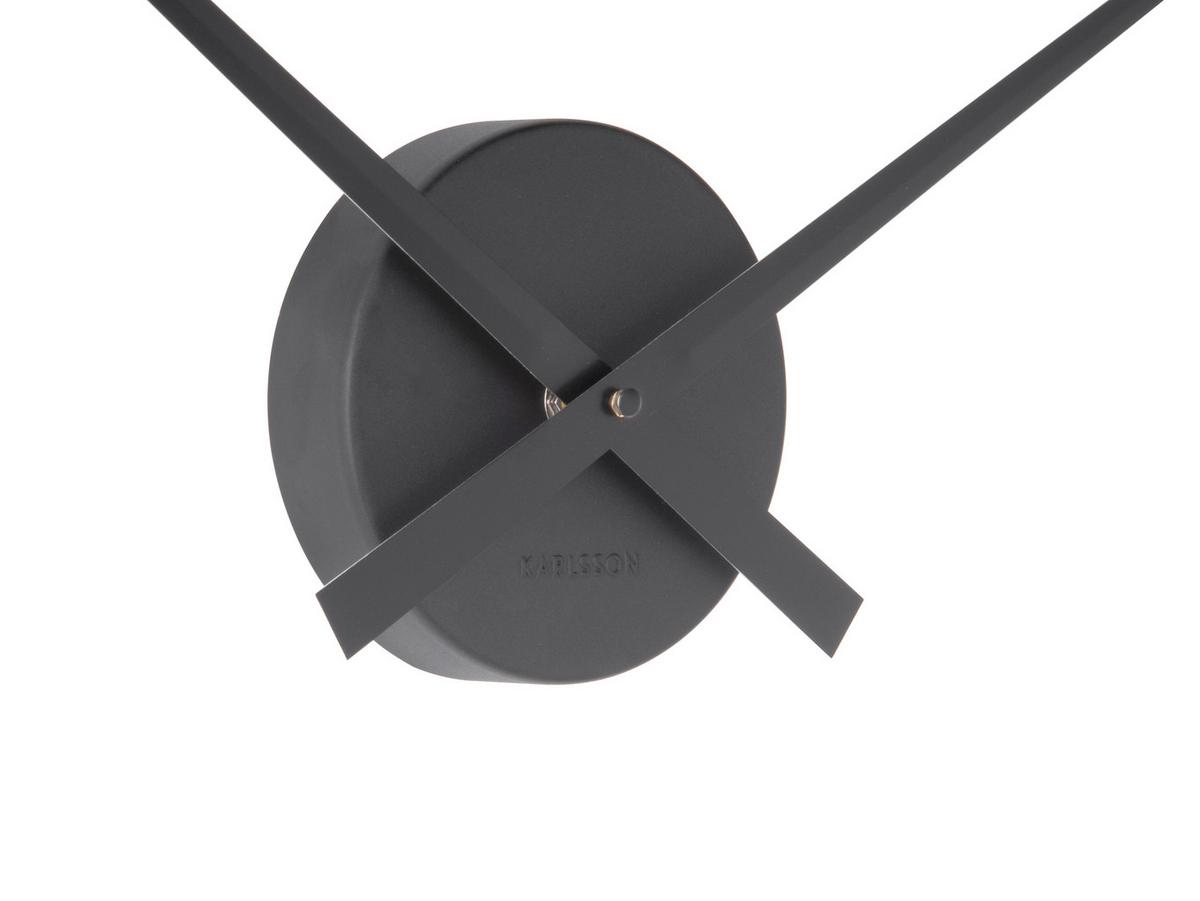 ZEGAR ŚCIENNY WALL CLOCK LITTLE BIG TIME - czarny, Basics, metal (44/44/5cm) - Karlsson