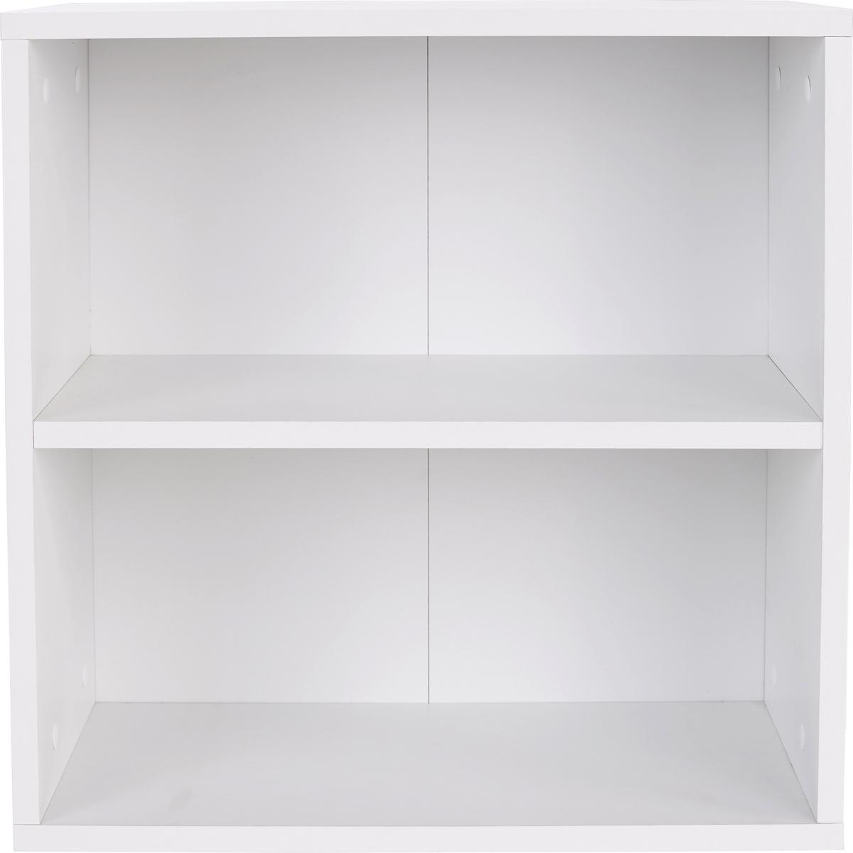 Stenski Regal Elke, Bela - bela, Moderno, leseni material (50/50/26cm) - Mömax