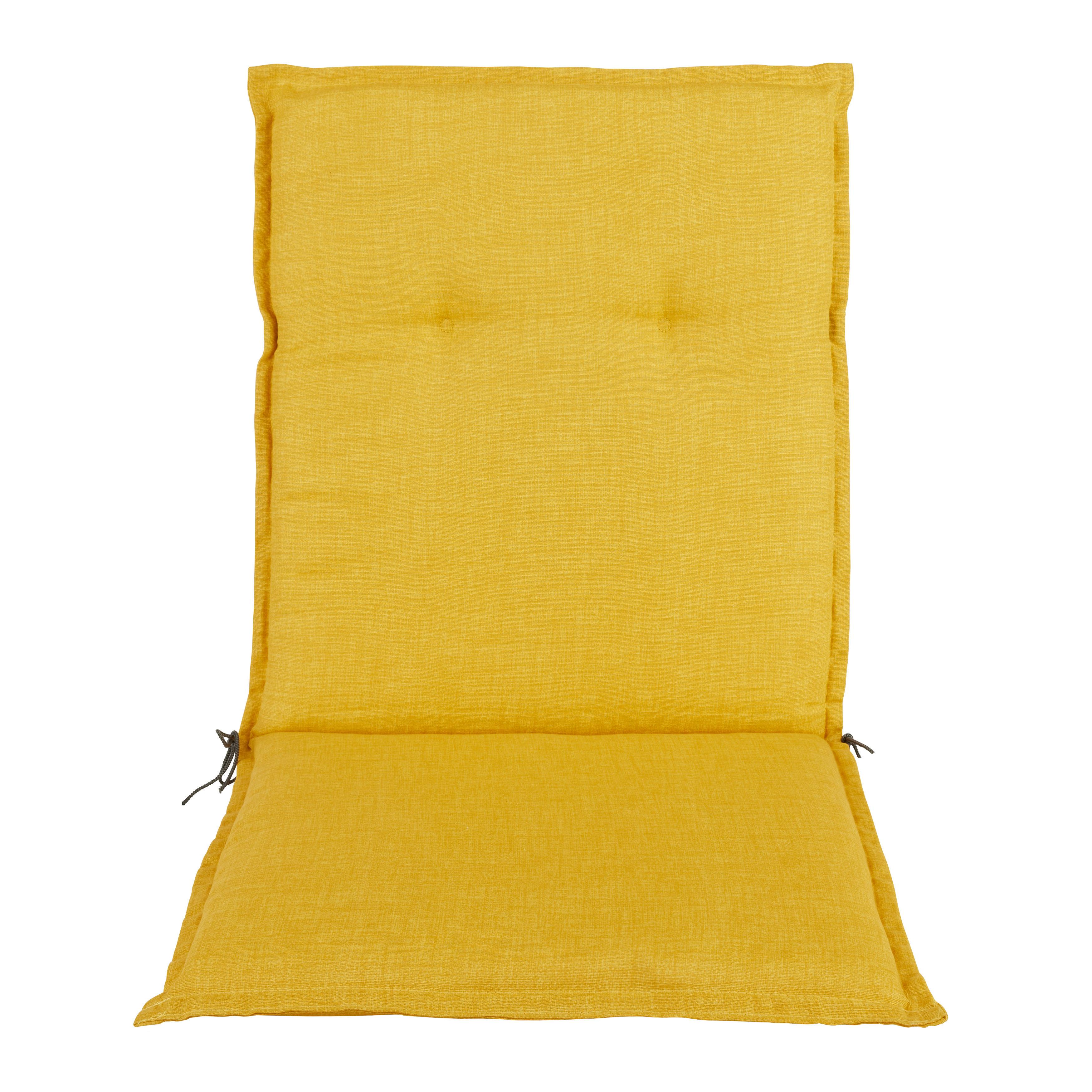 Sesselauflage Genf 1 Senfgelb ca. 100x48x5cm - Senfgelb, Basics, Textil (100/48/5cm) - Mömax