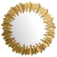 WANDSPIEGEL WL7.121 - Goldfarben, Design, Glas/Metall (68/68/3cm) - MID.YOU