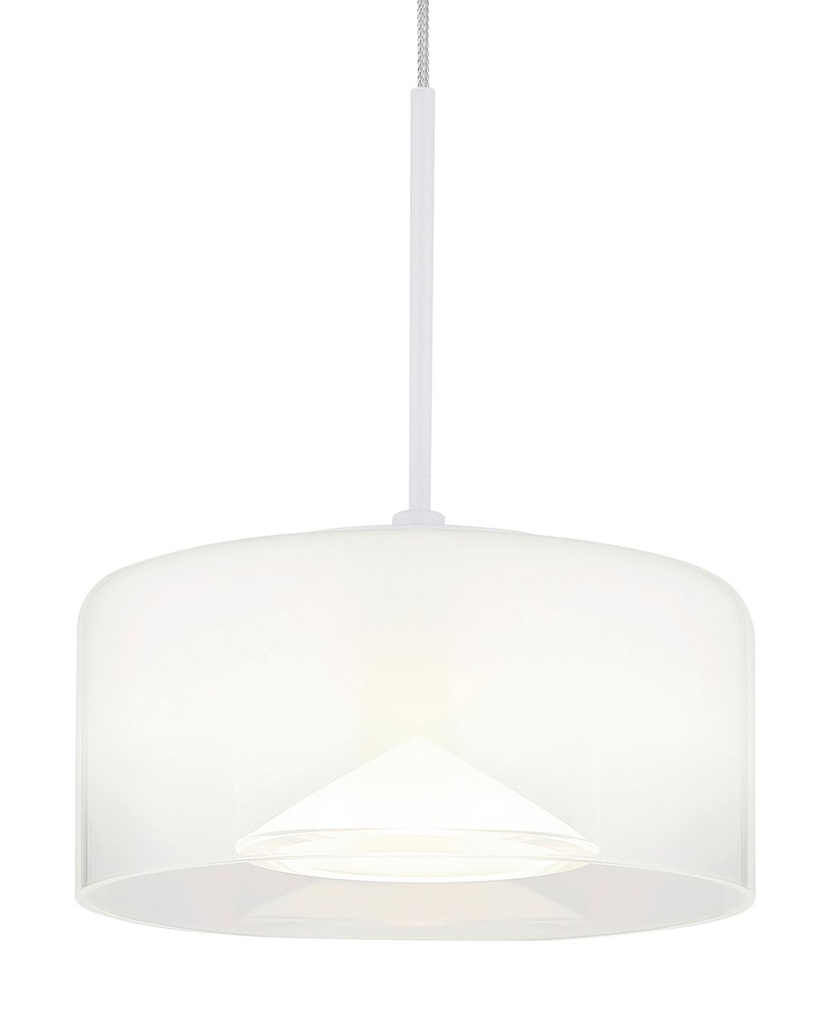 LED-HÄNGELEUCHTE 16024HW  BELINDA - Klar/Weiss, Design, Glas/Kunststoff (15/150cm) - Globo