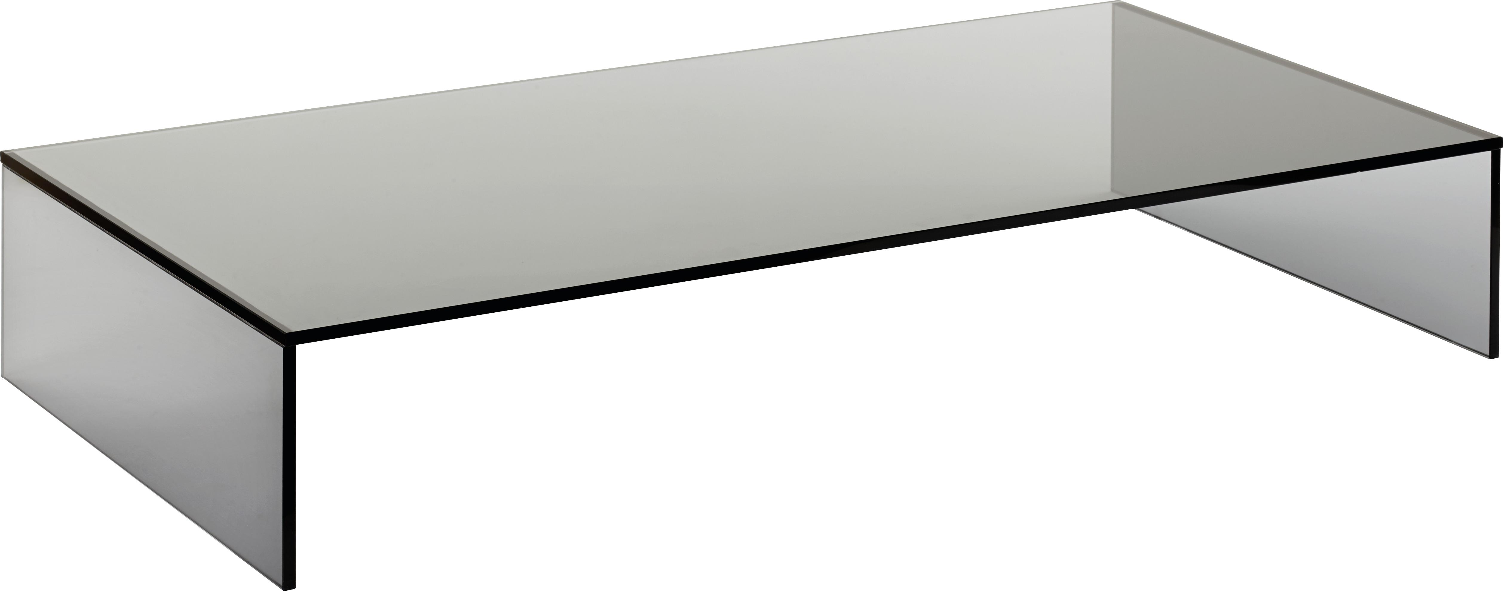 TV-Aufsatz in Schwarz aus Glas - Dunkelgrau, Glas (80/14/40cm) - Mömax