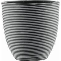 Übertopf Marlene Schwarz - Schwarz, LIFESTYLE, Kunststoff (21/21cm) - Mömax