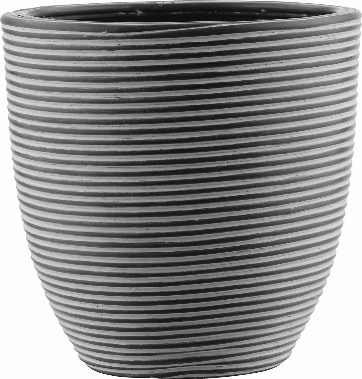 Übertopf Marlene Schwarz - Schwarz, LIFESTYLE, Kunststoff (21/21cm) - Mömax