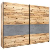 Ormar S Kliznim Vratima Alicante - siva/boje smreke, Moderno, drvni materijal/metal (270/210/60cm) - Modern Living