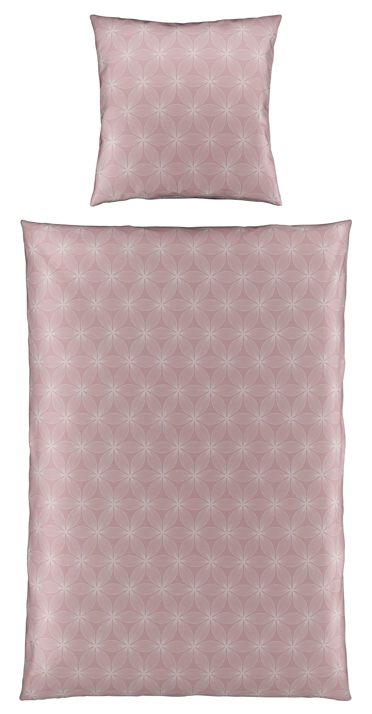 Bettwäsche Alex Design in Altrosa ca. 135x200cm - Altrosa, MODERN, Textil (135/200cm) - Premium Living