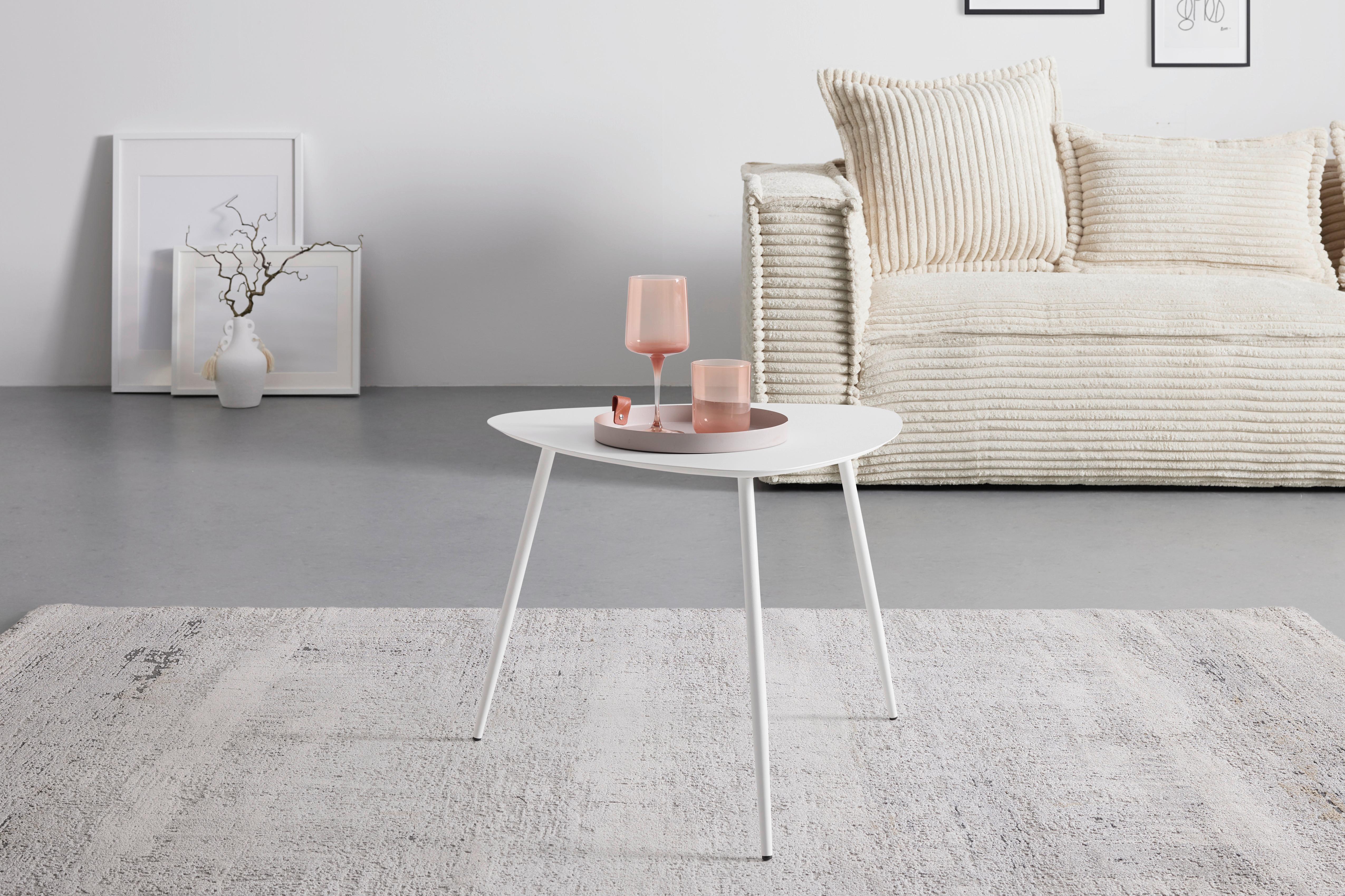 SOFFBORD FINE - vit, Modern, metall (57,5/45,5/56cm) - Mömax