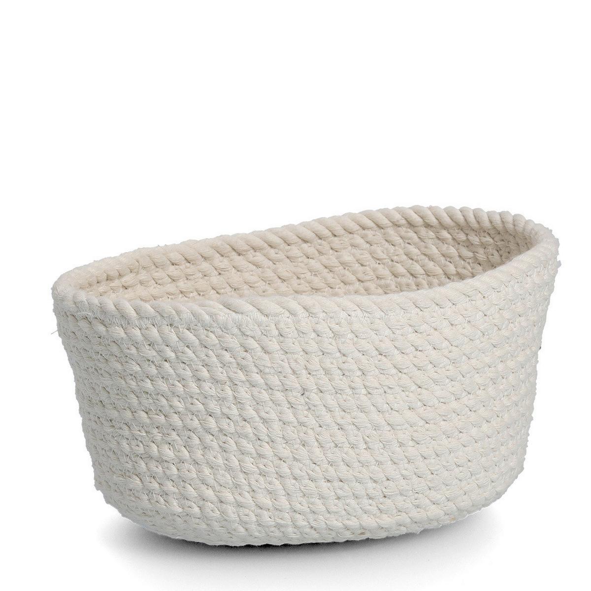 Korbset Weiß 3 Stk. - Weiß, Basics, Textil (24/17/13cm)