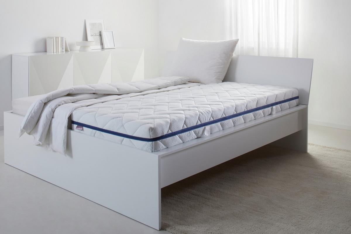 Wendematratze Algua H3/H4 ca. 90x200cm - Weiß, Textil (90/200cm) - Nadana