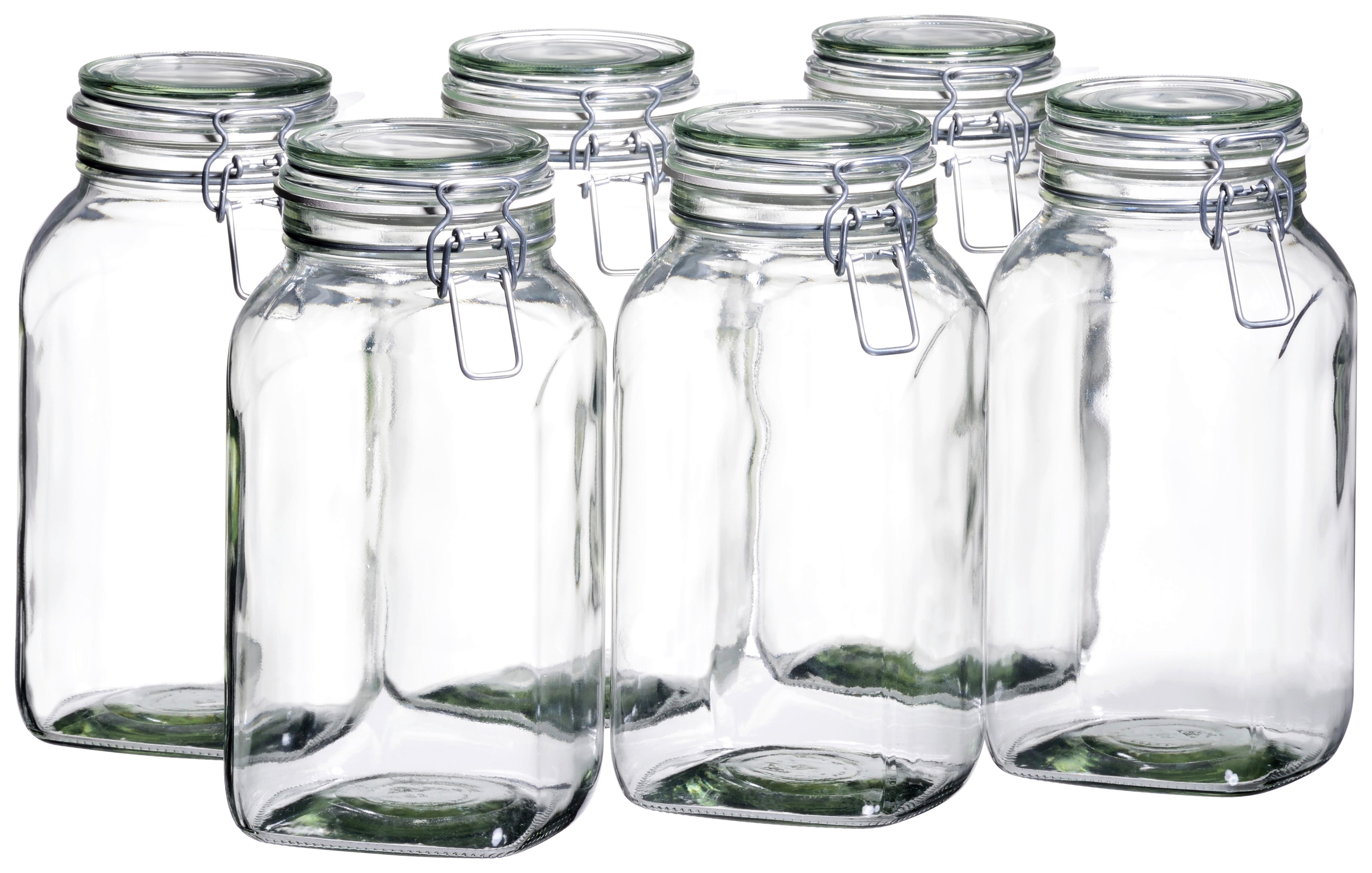 Einmachglas-Set Gothika ca. 2,5l. 6-teilig - Transparent, Basics, Glas (2500ml) - Mäser