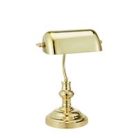 Tischleuchte Markslöjd Bankers Messingfarben max. 40 Watt - Messingfarben, Design, Glas/Metall (25/22,5/42cm) - Markslöjd