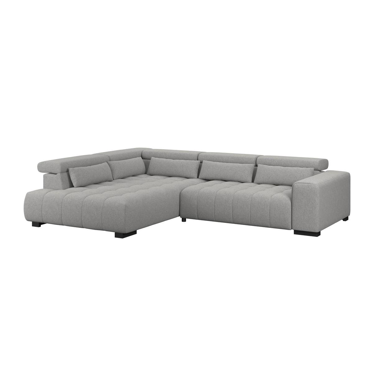 Kutna Garnitura Matera - tamno siva/crna, Trend, tekstil/drvo (226/311cm)