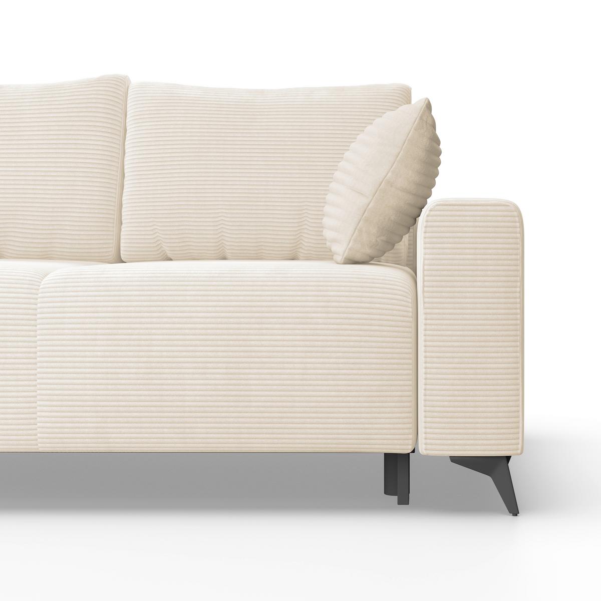 Canapea modulara VIKTOR - crem, Modern, textil (212/270cm) - Modern Living