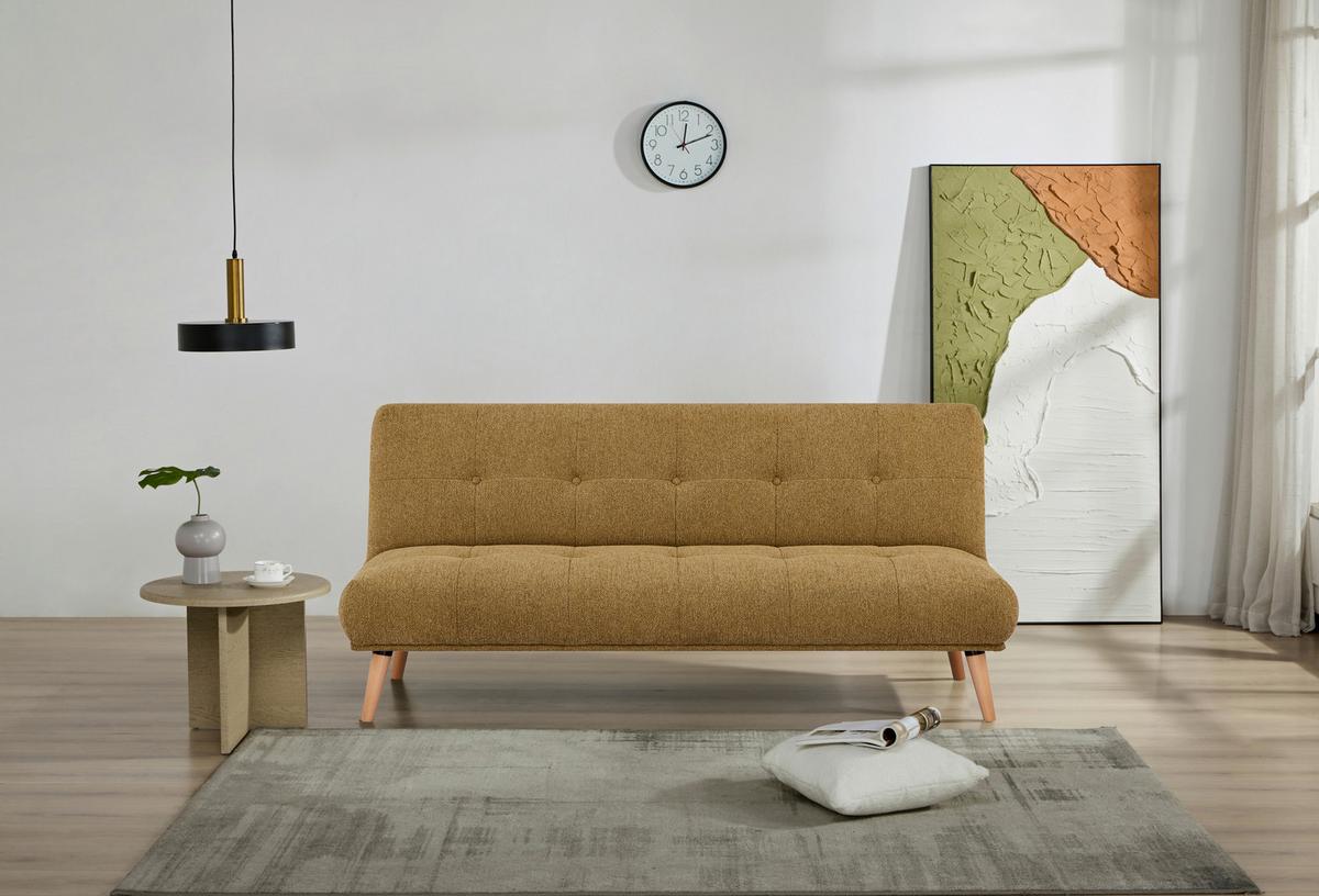 Sofa Urbino - boje senfa/prirodne boje, Moderno, drvo/tekstil (188/84/87cm) - Mömax