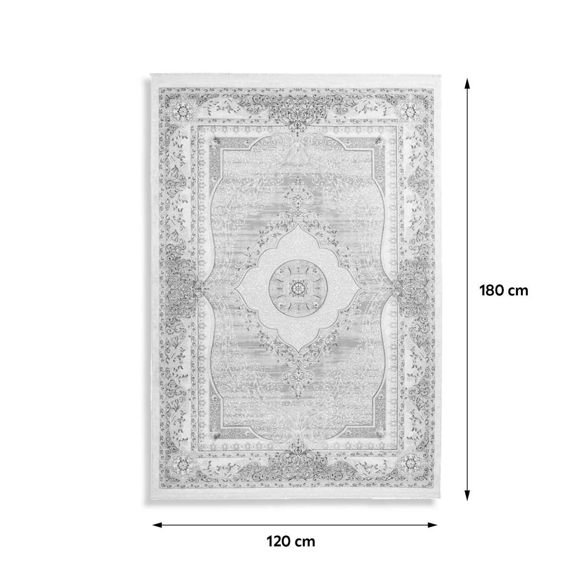 Vintage-teppich H74oh-120-180 - Silberfarben/Grau, Design, Textil (120/180cm) - Kayoom