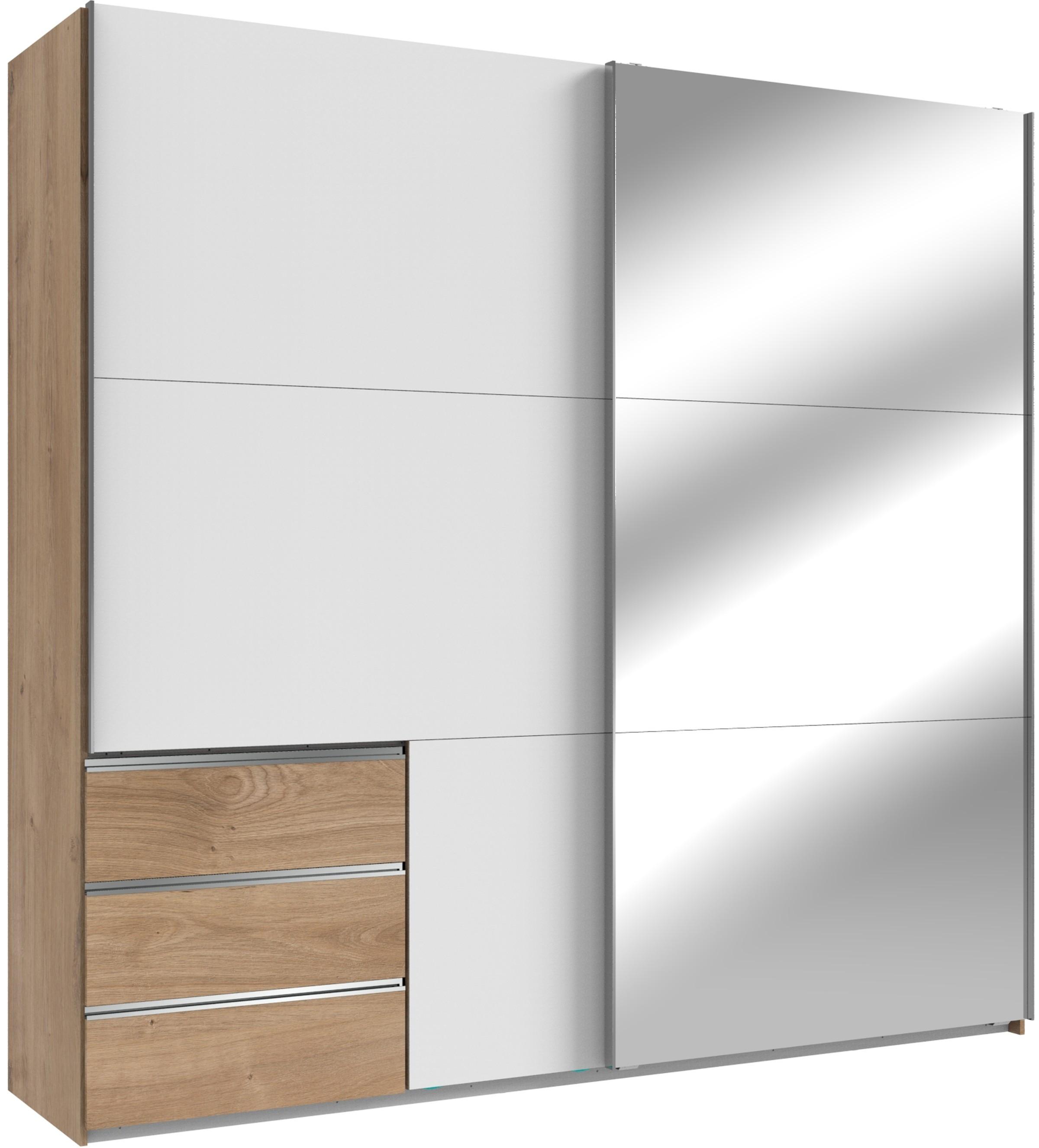 Ormar S Kliznim Vratima Level 36 A - bijela/boje hrasta, Moderno, drvni materijal (250/236/65cm) - Modern Living
