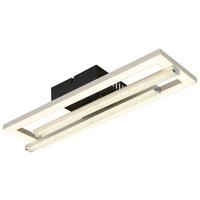 LED-Deckenleuchte Wina Klar/Schwarz ca. 24 Watt - Klar/Opal, MODERN, Kunststoff/Metall (40/37,5/6,3cm) - Mömax
