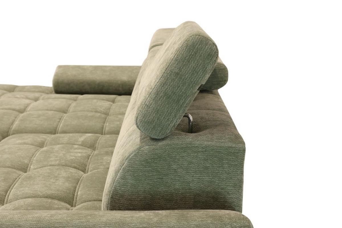 Kutna Garnitura Vegas - zelena/crna, Design, drvo/tekstil (173/294cm) - Modern Living