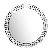 Wandspiegel Wl7.473 - Schwarz, Design, Glas/Holzwerkstoff (60/60/3cm) - Livetastic