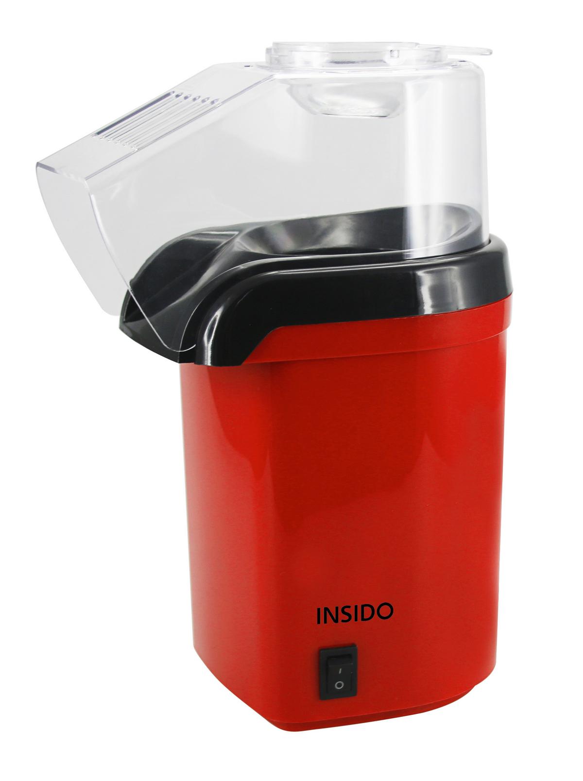 Popcornmaschine Jan, max. 1200 Watt - Rot/Schwarz, Kunststoff (11,5/26/18cm) - Insido