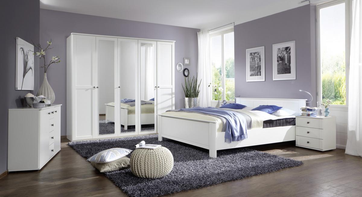 Drehtürenschrank mit Spiegel ca. 225x210 cm Weiß - Braun, LIFESTYLE (225/210/58cm) - MID.YOU