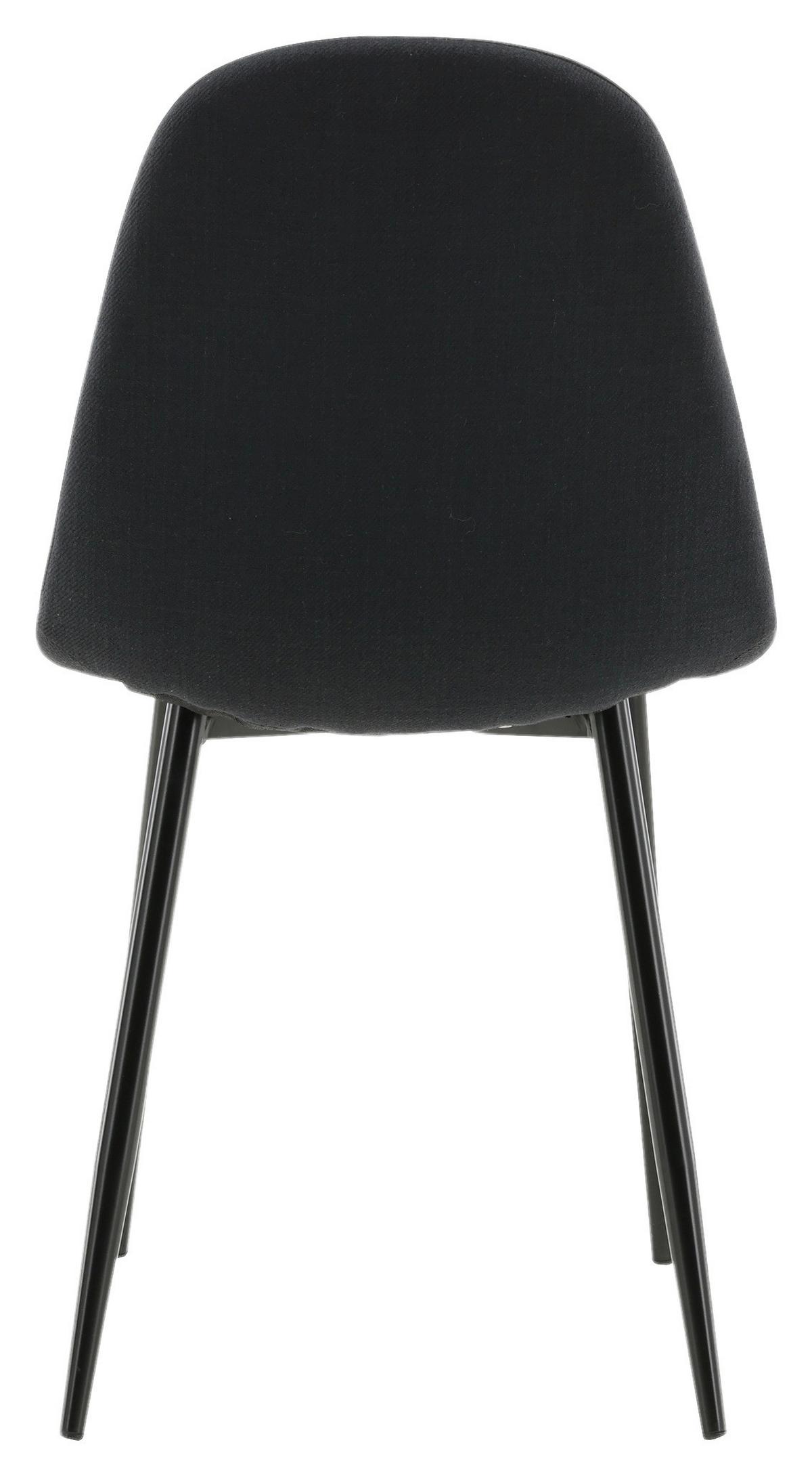 STUHL-SET POLAR - Schwarz, Design, Textil/Metall (44/87/53cm) - Livetastic