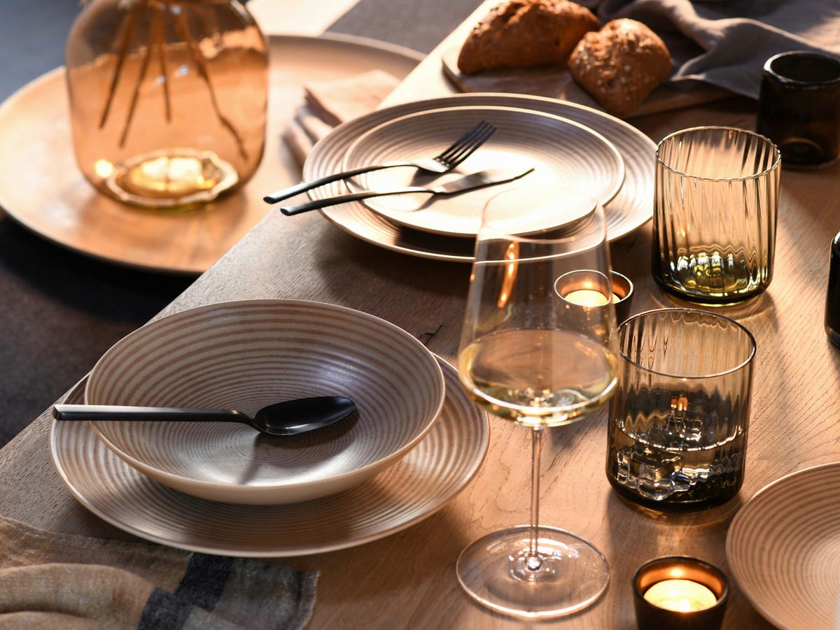 Jedilni Servis Catania Sand, 12-Delni - peščene barve, Design, keramika - Creatable