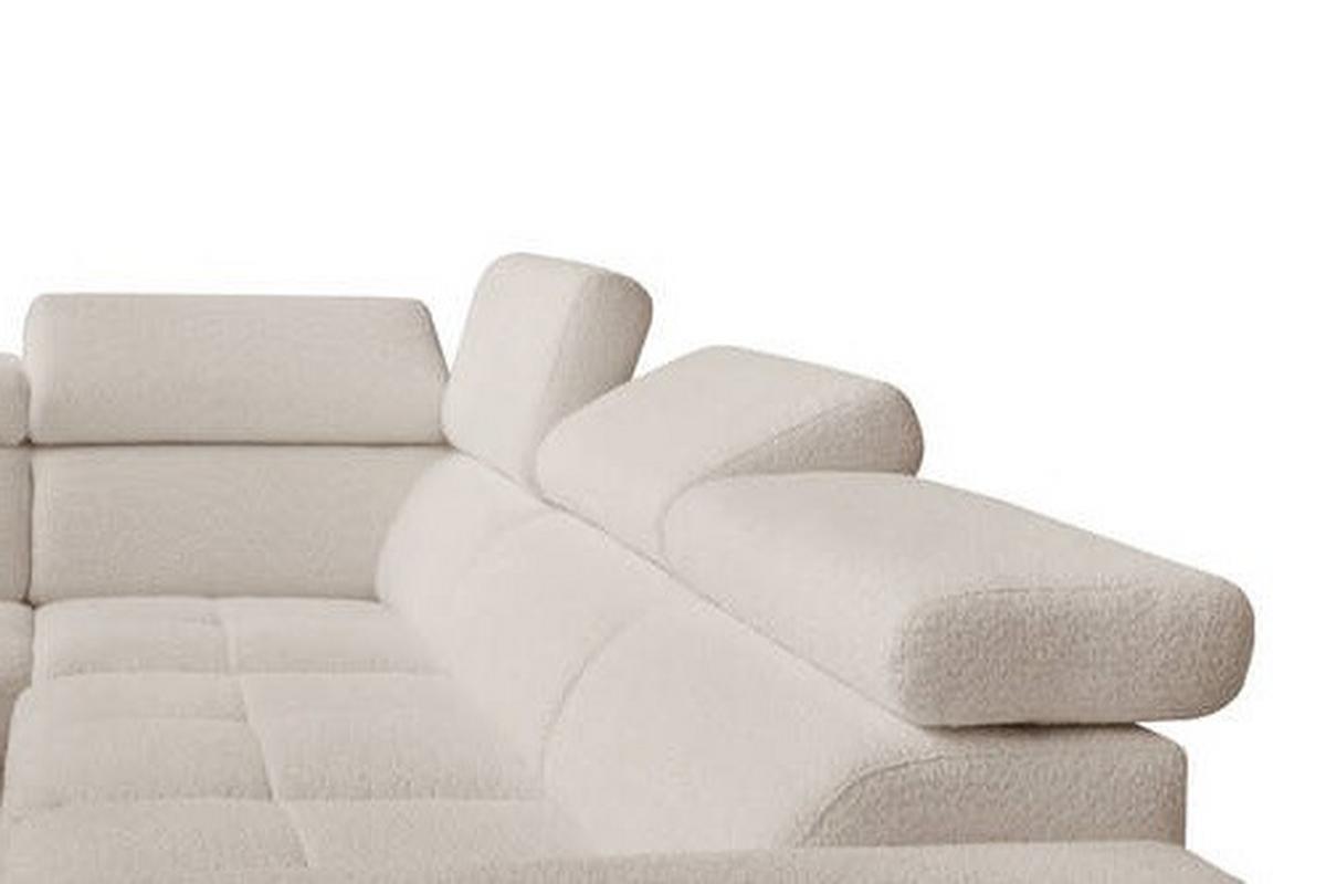 Sarokkanapé Ágyfunkcióval Lario - krémszínű, Modern, faalapú anyag/textil (249/293cm) - Premium Living