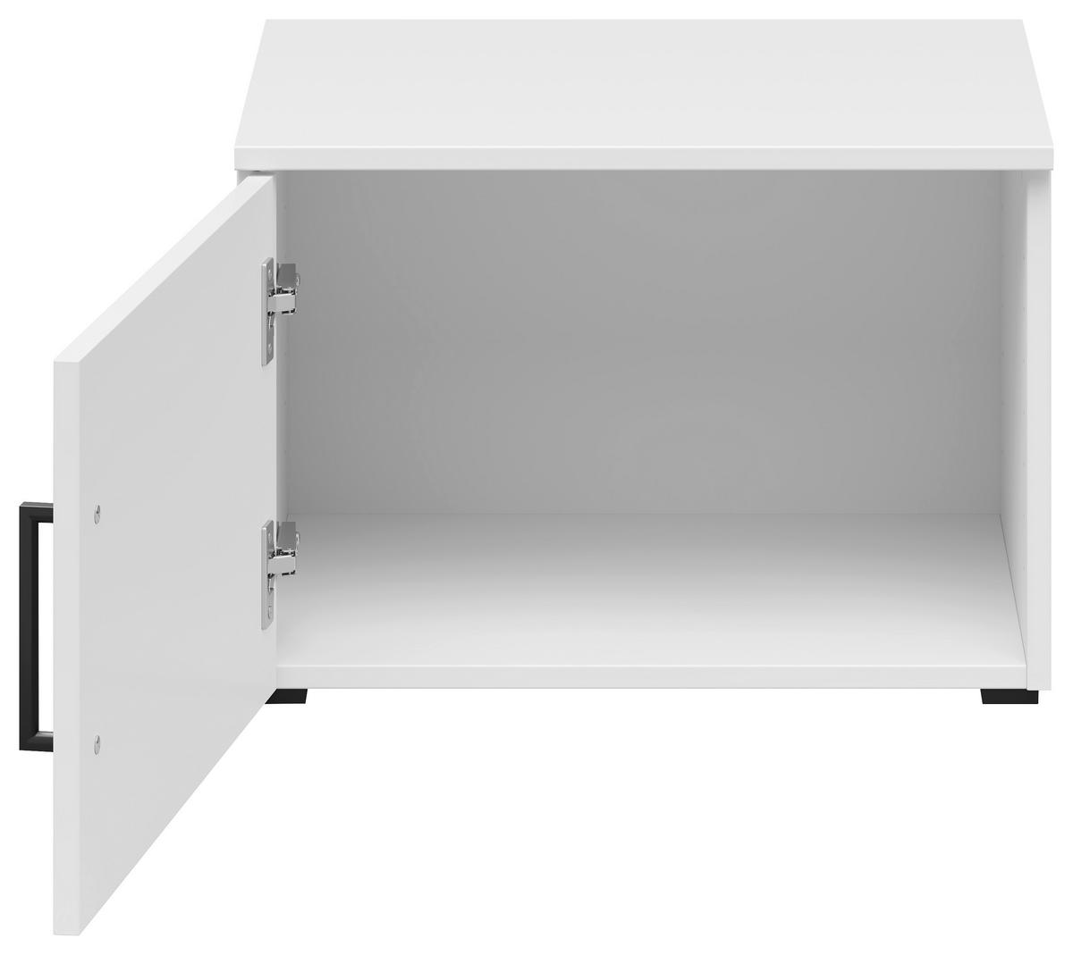 Nastavek Za Omaro Multistauraum - črna/bela, Moderno, umetna masa/leseni material (50/35/40cm) - Premium Living