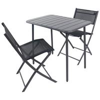 Vrtni Set Sumila, Črna, 3-Delno - črna, Moderno, kovina/umetna masa - Ambia Garden