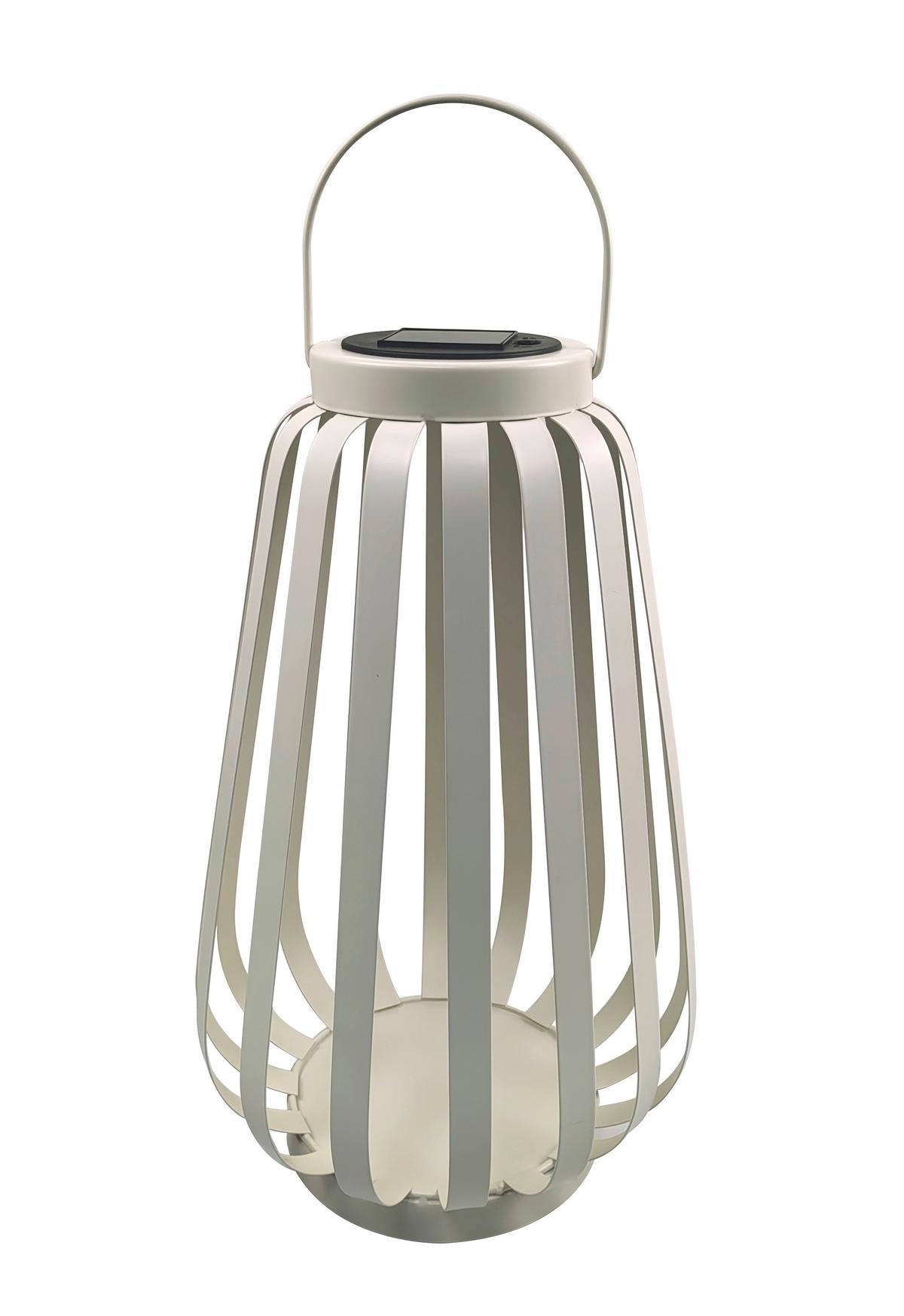 Svjetiljka Solarna Hoch - bijela, Romantično / ladanjski, metal/plastika (22/37,5-45,5cm) - Mömax