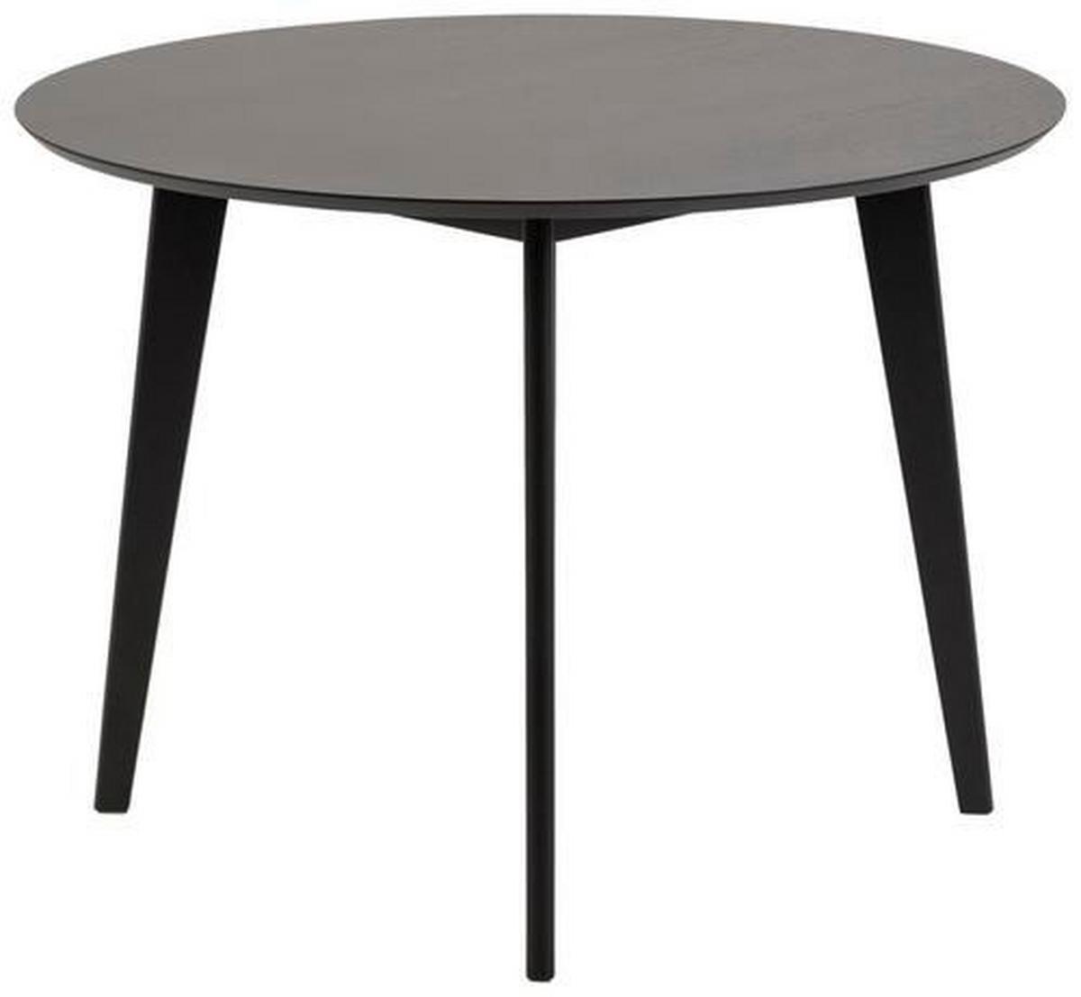Étkezőasztal Roxby - fekete, Modern, fa (105/105/76cm) - MID.YOU