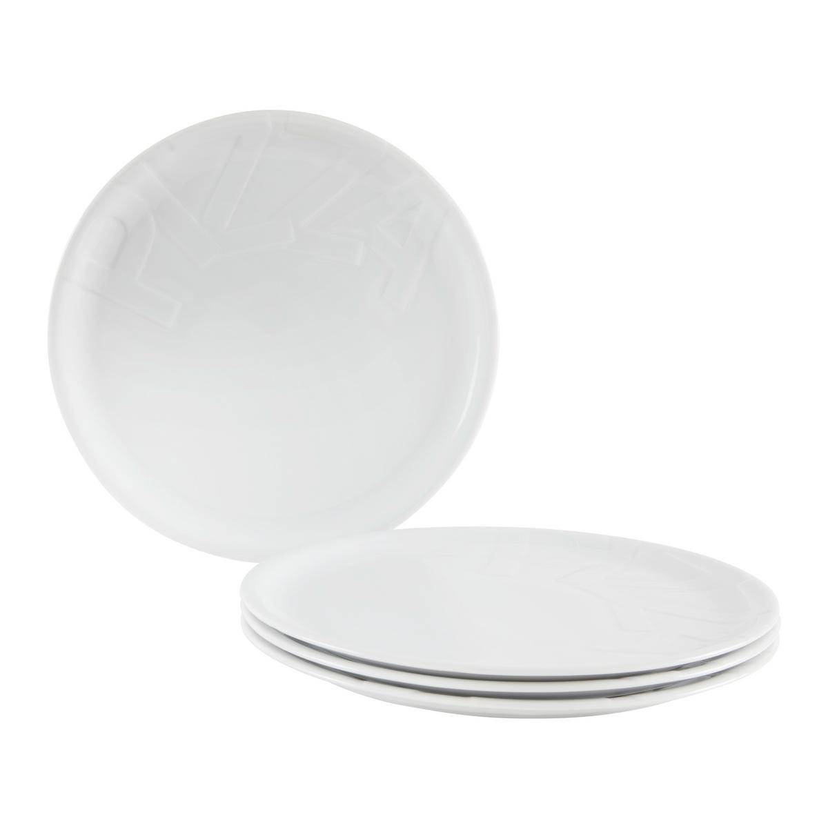 Set Krožnikov Za Pico Gourmet, 4-Delni - bela, keramika (32cm) - Creatable
